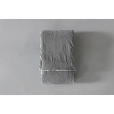 Perch and Parrow Flynn Sherpa Throw in Silver