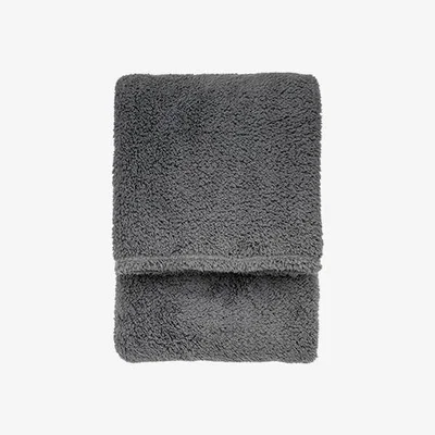 Perch and Parrow Cherish Fleecy Throw in Charcoal