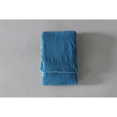 Perch and Parrow Flynn Sherpa Throw in Teal
