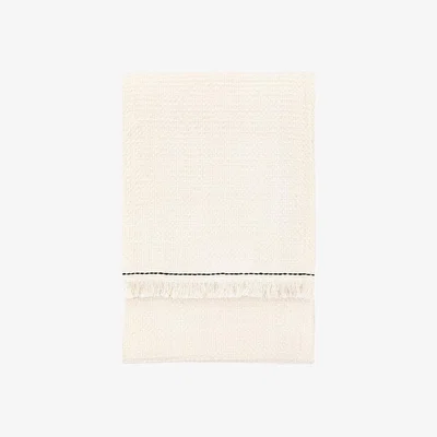 Perch and Parrow Calida Waffle Throw in Cream