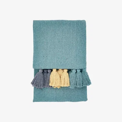 Perch and Parrow Vito Throw in Teal