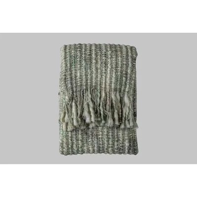 Perch and Parrow Nicolet Dyed Sage Throw