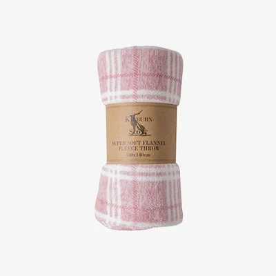 Perch and Parrow Jericho Rolled Up Throw in Blush