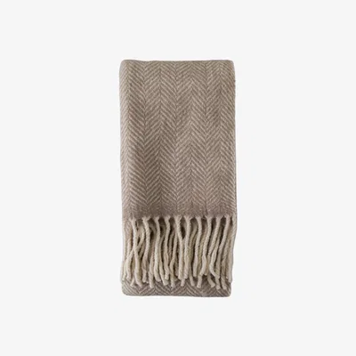 Perch and Parrow Toasty Wool Throw in Blue
