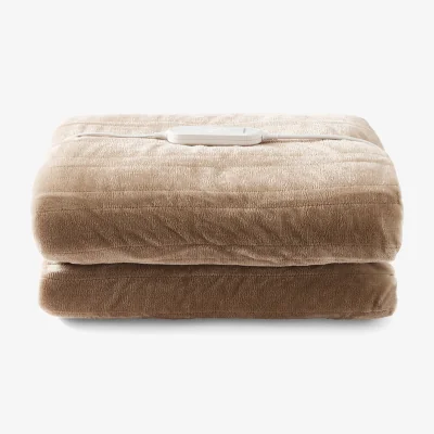 Perch and Parrow Morphy Richards Teddy Fleece & Flannel Fleece Throw in Mocha, Small