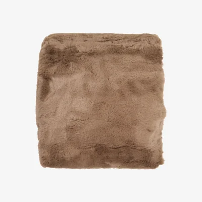 The Range Extra Large Rabbit Faux Fur Throw - Mocha