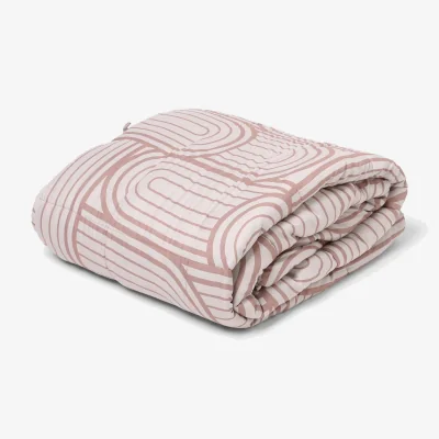 The Range OHS Arches Print Supersoft Weighted Blanket - Natural