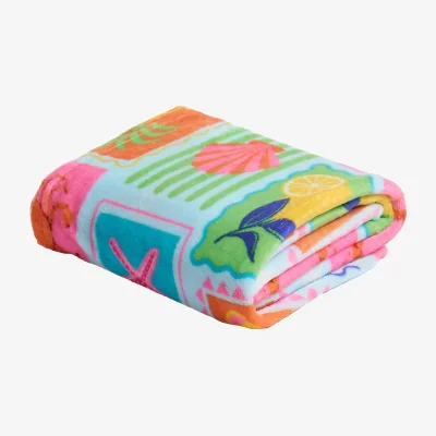 The Range OHS Postcard Print Ultra Soft Throw - Multi
