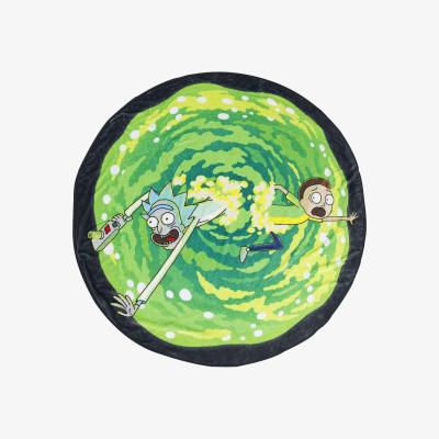The Range Fleece Blanket Rick and Morty - Green