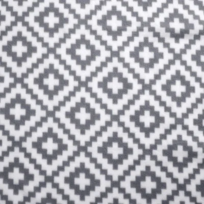 The Range OHS Fleece Geometric Print Throw - Grey