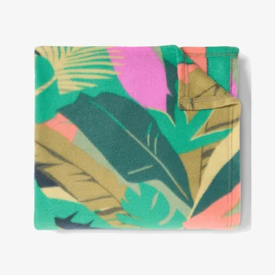 The Range OHS Palm Print Fleece Throw - Green