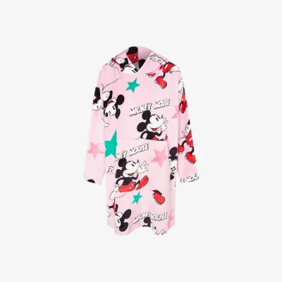 The Range Disney Womens/Ladies Mickey Mouse Soft Sherpa Lined Oversized Blanket Hoodie - Pink / S