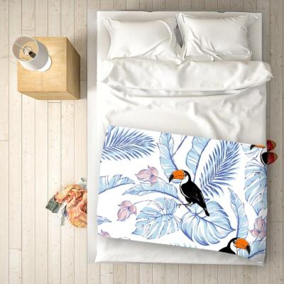 The Range Tropical Toucan Blanket - Blue