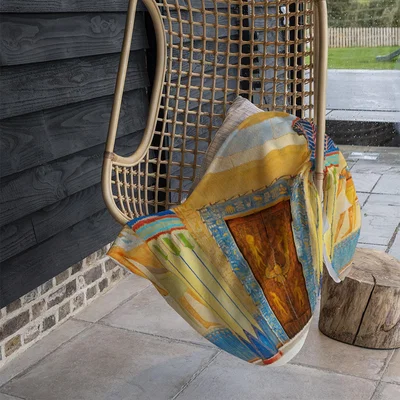 The Range Ancient Egyptian Writing Blanket - Yellow