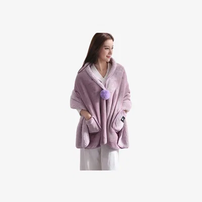 The Range Winter Warmth Women's Multifunctional Shawl Cover Blanket - Pink