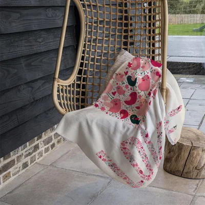 The Range Love Hearts Blanket - Pink