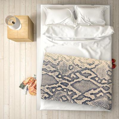 The Range Snake Skin Blanket - Grey