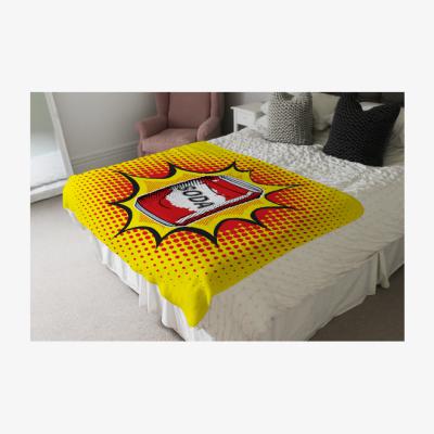 The Range Retro Style Designer Blanket - Yellow