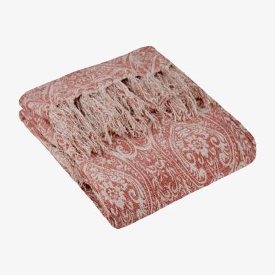 The Range Durelle Printed Throw - Coral