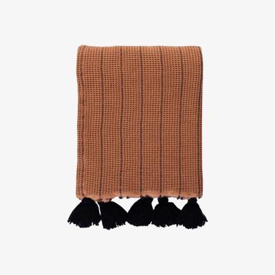 The Range The Mia Buhur Series Throw - Camel And Black - Camel And Black