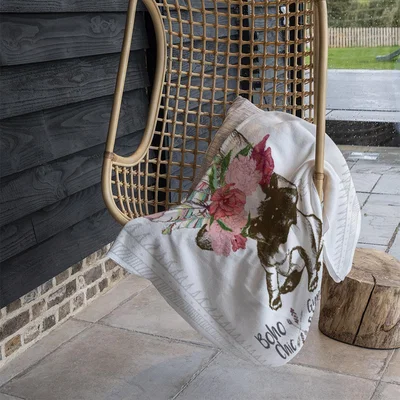 The Range Portrait Of French Bulldog Puppy Blanket - Brown
