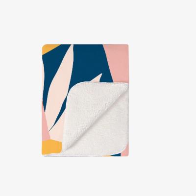 The Range Modern Floral Pattern Blanket - Blue