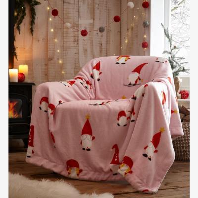 The Range Christmas Gonks Pink Sherpa Throw Pink - Pink