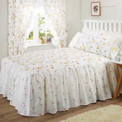 The Range Country Vanessa Quilted Fitted Bedspread - White/Multi / King