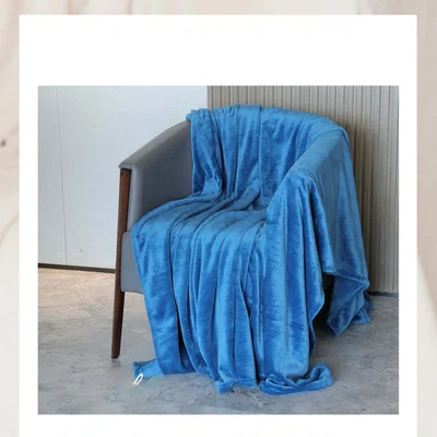 The Range Luxury Super Soft Throw Blankets - Blue / Medium
