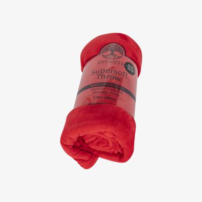 The Range Supersoft Throw - Red / Large