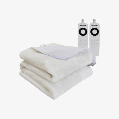 The Range Premium Fleece Top Dual Control Heated Electric Blanket - White / 3.5kg
