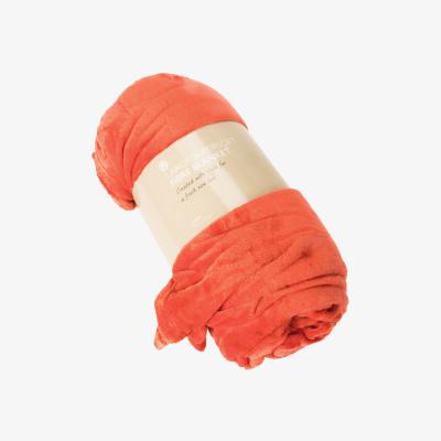 The Range Large Super Soft Fibre Blanket - Coral