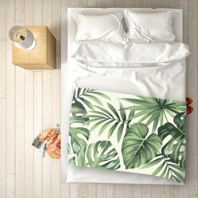 The Range Exotic Palm Leaves Blanket - Green