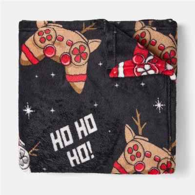 The Range OHS Christmas Gaming Throw - Black