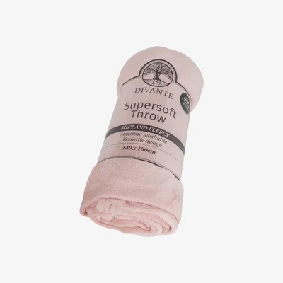 The Range Supersoft Throw - Pink / Large