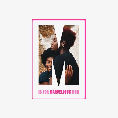 The Range M' Is For Marvellous Mum Photo Blanket