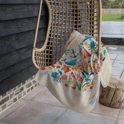 The Range Love Heart Of Sealife  Nautical Items Blanket - Yellow