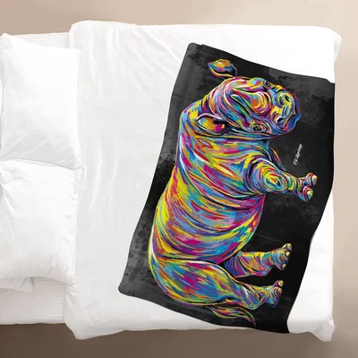 The Range PD Moreno Marsha the Rhino Blanket