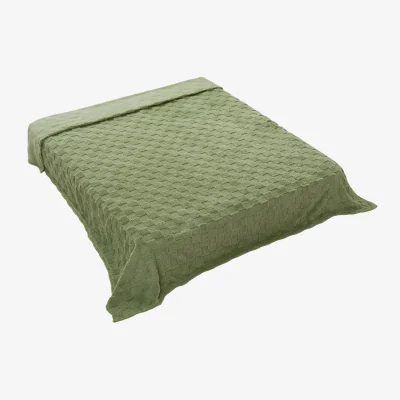 The Range Green Checkered Throw Blanket - Green / 150cm