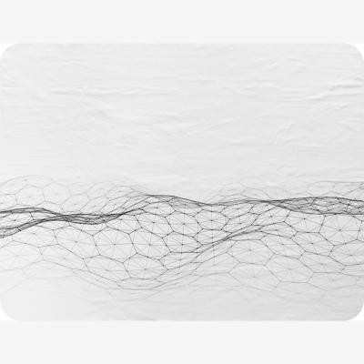 The Range Futuristic Digital Landscape Blanket - White