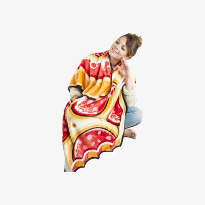 The Range Giant Pizza Fuzzy Blanket