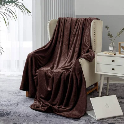 The Range Supersoft Snuggly Fleece Blankets - Chocolate / 1.01kg