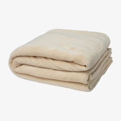 The Range Floso Ashen Sherpa Recycled Blanket - Oatmeal
