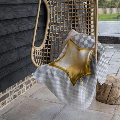 The Range Golden Star Balloon Blanket - Gold