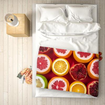 The Range Citrus And Pomegranate Blanket - Orange