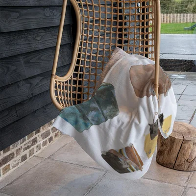 The Range Handbag Collage Blanket - Brown