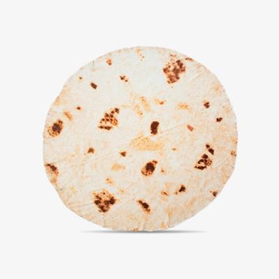 The Range Haven Soft Baby Round Flour Burritos Tortilla Flannel Blanket - Brown / 120cm