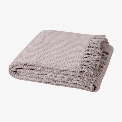 The Range 100% Honeycomb Beige Large Sofa Throw - Beige