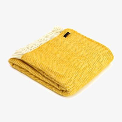 The Range Beehive Wool Throw - Yellow