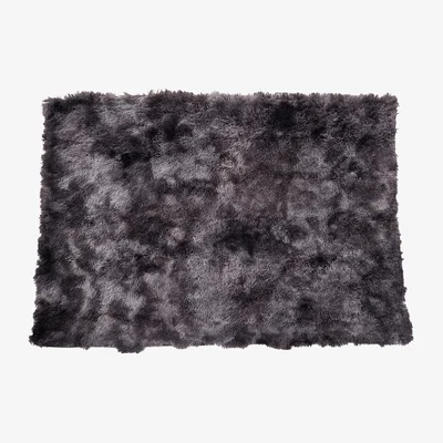 The Range Tie-dye Plush Blanket - Dark Grey